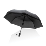 Compact windproof RPET umbrella, foldable, Ø97 cm black colour