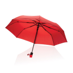 Compact windproof RPET umbrella, foldable, Ø97 cm red colour