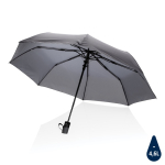 Compact windproof RPET umbrella, foldable, Ø97 cm dark grey colour