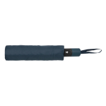 Compact windproof RPET umbrella, foldable, Ø97 cm navy-blue colour