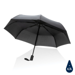 RPET umbrella with push-button open/close, Ø94 cm black colour