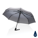 RPET umbrella with push-button open/close, Ø94 cm dark grey colour