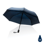 RPET umbrella with push-button open/close, Ø94 cm navy-blue colour