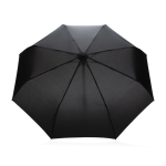 Compact windproof RPET umbrella with automatic open/close, Ø94 cm black colour