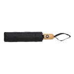 Compact windproof RPET umbrella with automatic open/close, Ø94 cm black colour