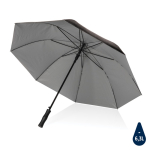 Large eco automatic umbrella, two-tone design, Ø120 cm silver colour