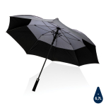 Stormproof umbrella made with recycled materials, Ø120 cm dark grey colour