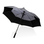 Stormproof umbrella made with recycled materials, Ø120 cm dark grey colour