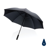 Oversized manual umbrella in recycled materials, Ø130 cm black colour