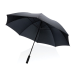 Oversized manual umbrella in recycled materials, Ø130 cm black colour printing view