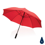 Oversized manual umbrella in recycled materials, Ø130 cm red colour
