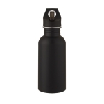 Steel bottle with sports nozzle and matte finish, 500 ml black colour