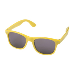 Sunglasses, paper glasses case, UV400 protection yellow colour