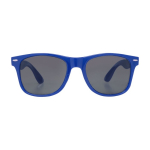 Sunglasses, paper glasses case, UV400 protection royal blue colour second front view