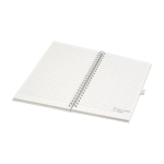 Notebook made from recycled cardboard, A5 lined pages off white colour