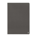 Set of 2 high-quality stone paper notebooks, A5 lined dark grey colour