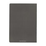 Set of 2 high-quality stone paper notebooks, A5 lined dark grey colour
