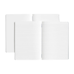 Set of 2 high-quality stone paper notebooks, A5 lined dark grey colour