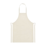 Quality cotton apron with two pockets, 280 g/m² off white colour
