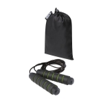 Jump ropes with foam handles green colour