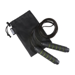 Jump ropes with foam handles green colour