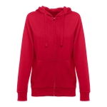 Women's cotton & polyester sweatshirt, 320 g/m2 red colour