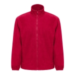 Corporate fleece jacket made of polyester, 300 g/m2, THC Gama red colour first view