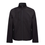 Waterproof polyester and elastane jacket, 280 g/m2 black colour first view