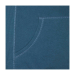 Cotton and polyester branded hoodie, 300 g/m², Elevate Life cyan blue colour close-up view 1