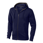 Cotton and polyester branded hoodie, 300 g/m², Elevate Life navy-blue colour
