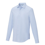 Formal corporate shirt made from organic cotton, 121 g/m², Elevate NXT light blue colour