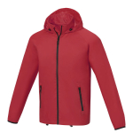 Waterproof jacket, nylon 280T and polyester, 60 g/m², Elevate Essentials red colour