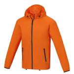 Waterproof jacket, nylon 280T and polyester, 60 g/m², Elevate Essentials orange colour