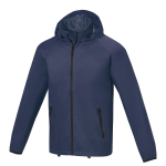 Waterproof jacket, nylon 280T and polyester, 60 g/m², Elevate Essentials navy-blue colour