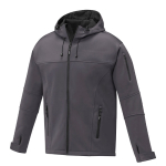 Waterproof polyester softshell jacket, 360 g/m², Elevate Life dark grey colour