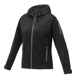 Waterproof women’s promotional jacket, polyester, 360 g/m², Elevate Life black colour