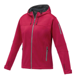 Waterproof women’s promotional jacket, polyester, 360 g/m², Elevate Life red colour