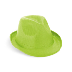 Plastic hat in various colours with included band