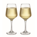 Set of 2 wine glasses, 200 ml transparent colour third view