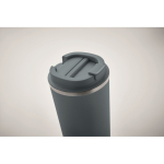Elegant leak-proof thermal mug for drinks on the go, 510 ml matt black colour second photographic view