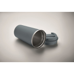 Elegant leak-proof thermal mug for drinks on the go, 510 ml matt black colour third photographic view