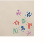 Wooden christmas stamps natural colour eighth view
