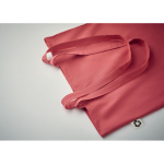 Recycled tote bag in many colours with logo, 140 g/m2 red colour