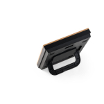 Multifunction weather station with bamboo housing for gifting wood colour fourth view