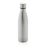 Elegant, promotional recycled steel bottle, 500 ml grey colour