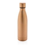 Elegant, promotional recycled steel bottle, 500 ml gold colour