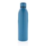 Promotional recycled steel thermal bottle, 500 ml blue colour