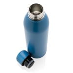 Promotional recycled steel thermal bottle, 500 ml blue colour