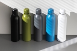 Promotional recycled steel thermal bottle, 500 ml blue colour