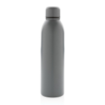 Promotional recycled steel thermal bottle, 500 ml dark grey colour second view
